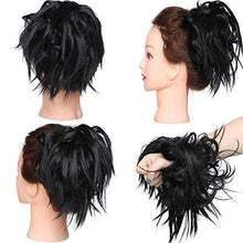 Load image into Gallery viewer, Tousled Wavy Hairpiece Bun Scrunchie Hair Wrap Wig Store 
