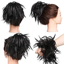 Load image into Gallery viewer, Tousled Wavy Hairpiece Bun Scrunchie Hair Wrap Wig Store 
