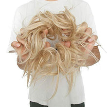 Load image into Gallery viewer, Tousled Wavy Hairpiece Bun Scrunchie Hair Wrap Wig Store 
