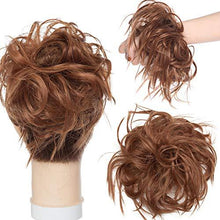 Load image into Gallery viewer, Tousled Wavy Hairpiece Bun Scrunchie Hair Wrap Wig Store 
