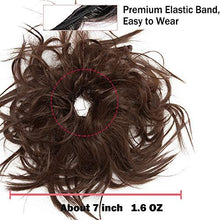 Load image into Gallery viewer, Tousled Wavy Hairpiece Bun Scrunchie Hair Wrap Wig Store 
