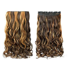 Load image into Gallery viewer, 3/4 Curly Wavy Clips in on Synthetic Hair Extensions Wig Store 
