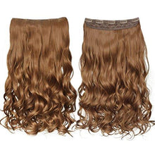 Load image into Gallery viewer, 3/4 Curly Wavy Clips in on Synthetic Hair Extensions Wig Store 
