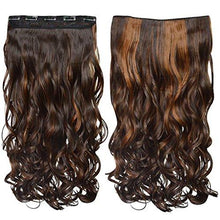 Load image into Gallery viewer, 3/4 Curly Wavy Clips in on Synthetic Hair Extensions Wig Store 
