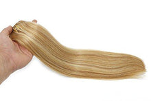 Load image into Gallery viewer, clip in human hair extensions thicken double weft 9a brazilian hair 7pcs 16 inch / #27p613 120g
