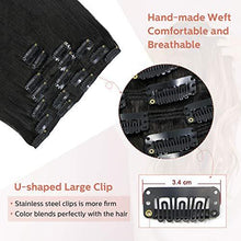Load image into Gallery viewer, Clip In Human Hair Extensions Thicken Double Weft 9A Brazilian Hair 7pcs Wig Store 
