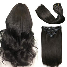 Load image into Gallery viewer, Clip In Human Hair Extensions Thicken Double Weft 9A Brazilian Hair 7pcs Wig Store 
