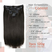 Load image into Gallery viewer, Clip In Human Hair Extensions Thicken Double Weft 9A Brazilian Hair 7pcs Wig Store 
