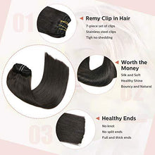 Load image into Gallery viewer, Clip In Human Hair Extensions Thicken Double Weft 9A Brazilian Hair 7pcs Wig Store 
