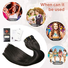 Load image into Gallery viewer, Clip In Human Hair Extensions Thicken Double Weft 9A Brazilian Hair 7pcs Wig Store 
