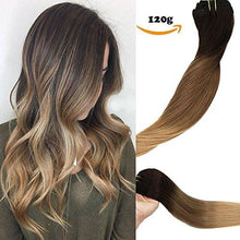 Load image into Gallery viewer, Clip In Human Hair Extensions Thicken Double Weft 9A Brazilian Hair 7pcs Wig Store 
