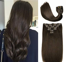 Load image into Gallery viewer, Clip In Human Hair Extensions Thicken Double Weft 9A Brazilian Hair 7pcs Wig Store 
