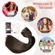 Load image into Gallery viewer, Clip In Human Hair Extensions Thicken Double Weft 9A Brazilian Hair 7pcs Wig Store 
