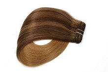 Load image into Gallery viewer, Clip In Human Hair Extensions Thicken Double Weft 9A Brazilian Hair 7pcs Wig Store 
