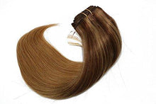 Load image into Gallery viewer, Clip In Human Hair Extensions Thicken Double Weft 9A Brazilian Hair 7pcs Wig Store 
