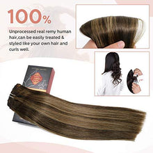 Load image into Gallery viewer, Clip In Human Hair Extensions Thicken Double Weft 9A Brazilian Hair 7pcs Wig Store 
