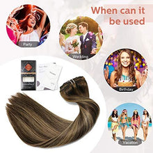 Load image into Gallery viewer, Clip In Human Hair Extensions Thicken Double Weft 9A Brazilian Hair 7pcs Wig Store 
