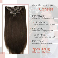 Load image into Gallery viewer, Clip In Human Hair Extensions Thicken Double Weft 9A Brazilian Hair 7pcs Wig Store 
