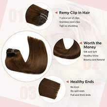 Load image into Gallery viewer, Clip In Human Hair Extensions Thicken Double Weft 9A Brazilian Hair 7pcs Wig Store 
