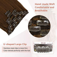 Load image into Gallery viewer, Clip In Human Hair Extensions Thicken Double Weft 9A Brazilian Hair 7pcs Wig Store 
