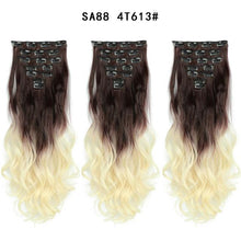 Load image into Gallery viewer, Clip-on Hair Extensions 6pc Set Wig Store
