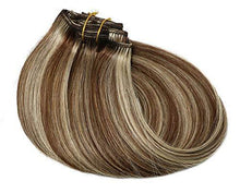 Load image into Gallery viewer, Remy Clip in Human Hair Extensions -15Inch 7pcs set Wig Store 
