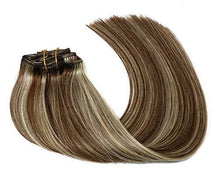 Load image into Gallery viewer, Remy Clip in Human Hair Extensions -15Inch 7pcs set Wig Store 
