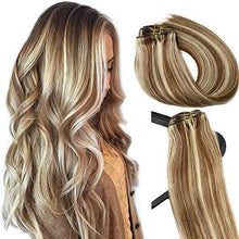 Load image into Gallery viewer, Remy Clip in Human Hair Extensions -15Inch 7pcs set Wig Store 
