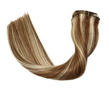 Load image into Gallery viewer, Remy Clip in Human Hair Extensions -15Inch 7pcs set Wig Store 
