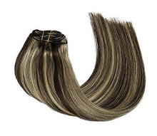 Load image into Gallery viewer, Remy Clip in Human Hair Extensions -15Inch 7pcs set Wig Store 
