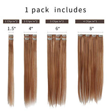 Load image into Gallery viewer, Heat Friendly Clip on Hair Extensions Set Hair &amp; Beauty Canada 

