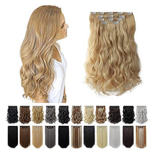 Load image into Gallery viewer, Heat Friendly Clip on Hair Extensions Set Hair &amp; Beauty Canada 

