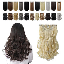 Load image into Gallery viewer, Heat Friendly Clip on Hair Extensions Set Hair &amp; Beauty Canada 
