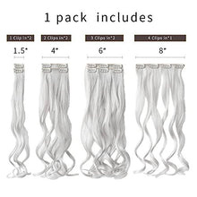 Load image into Gallery viewer, Heat Friendly Clip on Hair Extensions Set Hair &amp; Beauty Canada 
