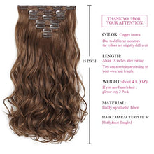 Load image into Gallery viewer, Heat Friendly Clip on Hair Extensions Set Hair &amp; Beauty Canada 
