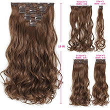Load image into Gallery viewer, Heat Friendly Clip on Hair Extensions Set Hair &amp; Beauty Canada 
