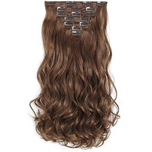 Load image into Gallery viewer, Heat Friendly Clip on Hair Extensions Set Hair &amp; Beauty Canada 
