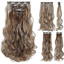 Load image into Gallery viewer, Heat Friendly Clip on Hair Extensions Set Hair &amp; Beauty Canada 
