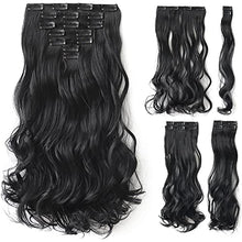 Load image into Gallery viewer, Heat Friendly Clip on Hair Extensions Set Hair &amp; Beauty Canada 
