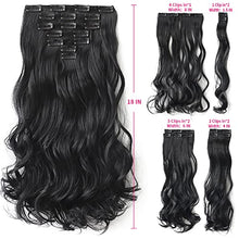 Load image into Gallery viewer, Heat Friendly Clip on Hair Extensions Set Hair &amp; Beauty Canada 
