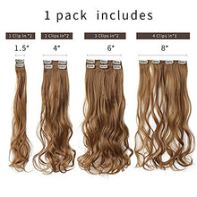 Load image into Gallery viewer, Heat Friendly Clip on Hair Extensions Set Hair &amp; Beauty Canada 
