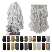 Load image into Gallery viewer, Heat Friendly Clip on Hair Extensions Set Hair &amp; Beauty Canada 

