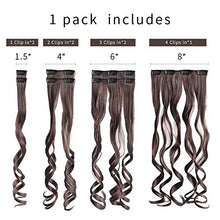 Load image into Gallery viewer, Heat Friendly Clip on Hair Extensions Set Hair &amp; Beauty Canada 
