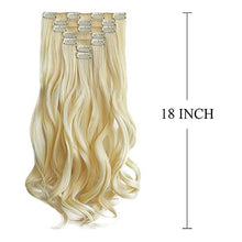 Load image into Gallery viewer, Heat Friendly Clip on Hair Extensions Set Hair &amp; Beauty Canada 
