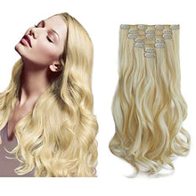Load image into Gallery viewer, Heat Friendly Clip on Hair Extensions Set Hair &amp; Beauty Canada 
