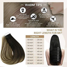 Load image into Gallery viewer, Invisible Tape Remy Human Hair Extensions 14 to 22 Inches Long Wig Store 
