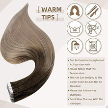 Load image into Gallery viewer, Invisible Tape Remy Human Hair Extensions 14 to 22 Inches Long Wig Store 
