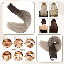 Load image into Gallery viewer, Invisible Tape Remy Human Hair Extensions 14 to 22 Inches Long Wig Store 
