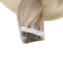 Load image into Gallery viewer, Invisible Tape Remy Human Hair Extensions 14 to 22 Inches Long Wig Store 
