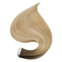 Load image into Gallery viewer, Invisible Tape Remy Human Hair Extensions 14 to 22 Inches Long Wig Store 
